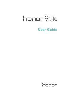 Huawei Honor 9 Lite manual. Tablet Instructions.